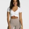 Focus Crop Top "Weiß"