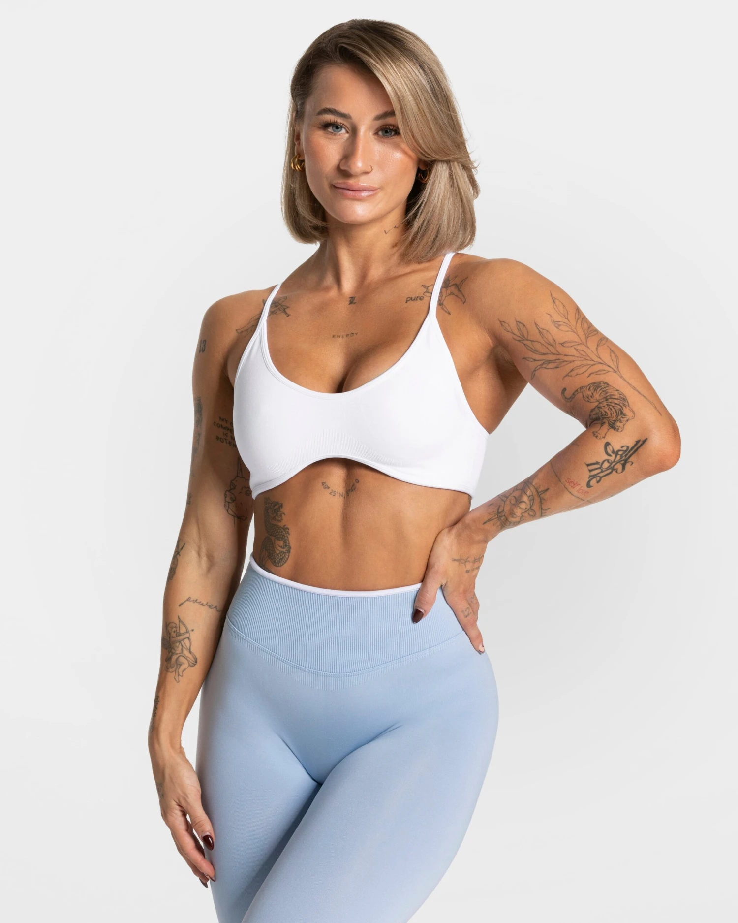 Ignite Sport BH Weiß mit Push-Effekt und verstellbaren Trägern 3 Ignite Sport BH Weiß mit Push-Effekt und verstellbaren Trägern