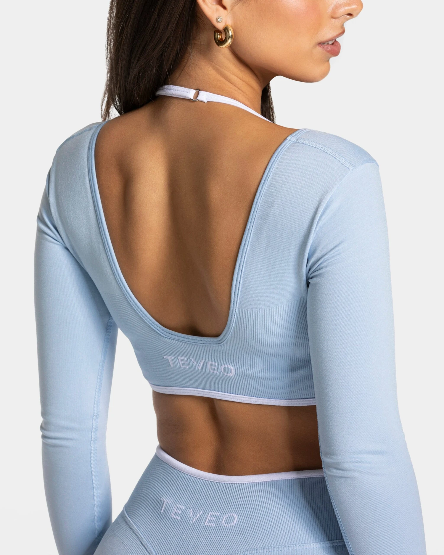 Ignite Longsleeve Babyblau - Sport-Oberteil mit integriertem BH 6 Ignite Longsleeve Babyblau - Sport-Oberteil mit integriertem BH – Bild 4