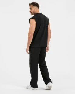 Ignite Straight Leg Jogger "Schwarz" - Herren Premium Trainingshose -Teveo Geschaft Ignite Oversized Tank schwarz 0423 1