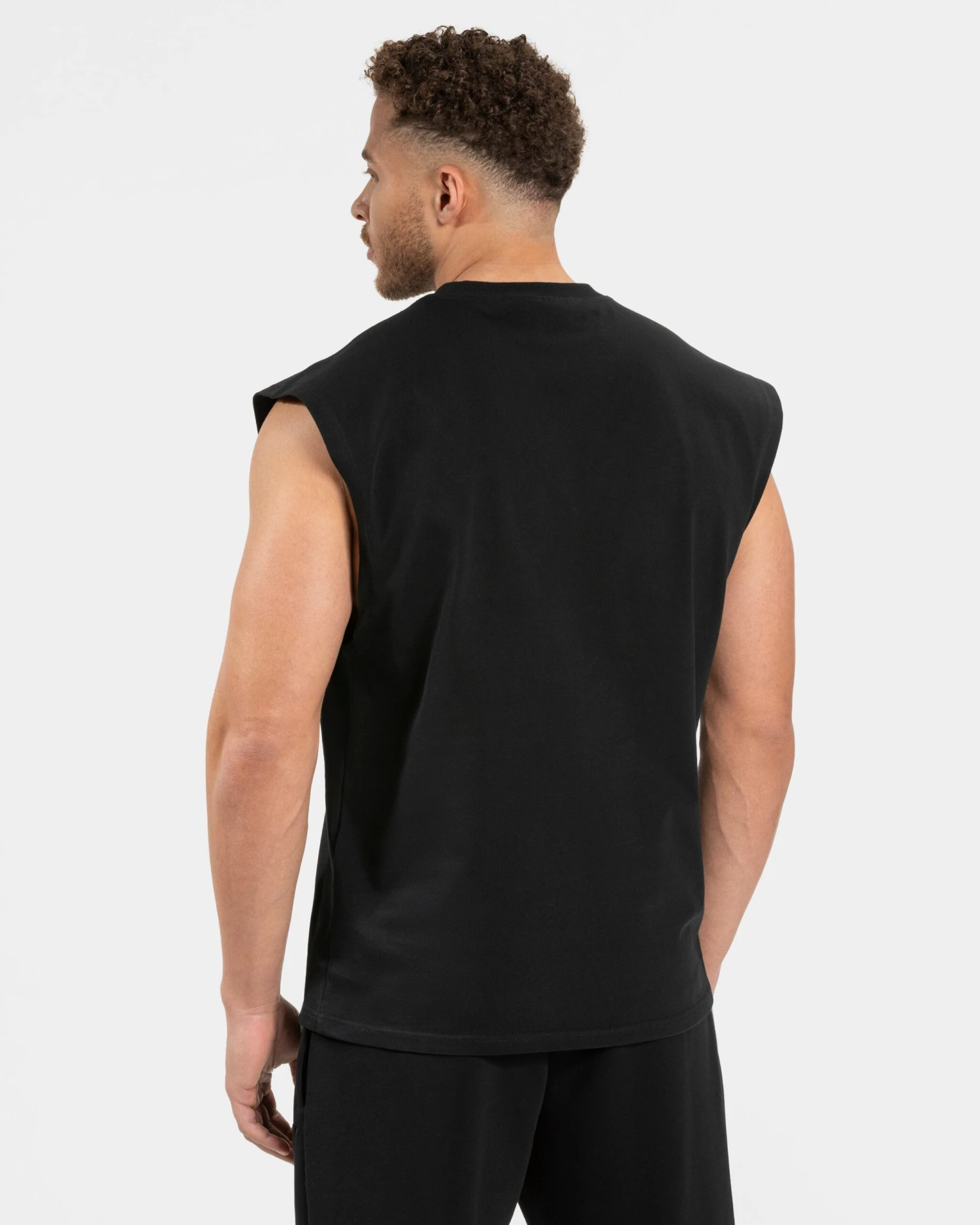 Ignite Oversized Tank Schwarz - Herren Fitness Tanktop 4 Ignite Oversized Tank Schwarz - Herren Fitness Tanktop – Bild 2
