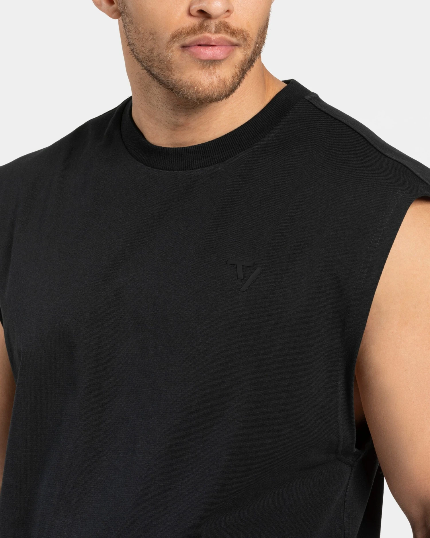 Ignite Oversized Tank Schwarz - Herren Fitness Tanktop 6 Ignite Oversized Tank Schwarz - Herren Fitness Tanktop – Bild 4