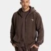 TEVEO Ignite Zip Jacke Herren - Premium Sweatjacke Espresso -Teveo Geschaft Ignite Zip Jacke espresso 1012