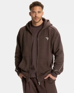 TEVEO Ignite Zip Jacke Herren - Premium Sweatjacke Espresso