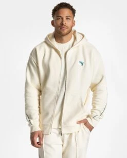 IgniteZip Men's Heavyweight Oversized Zip Jacket - Off White