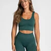 Sport BH Dunkelgrün mit starkem Halt - Sensation Performance Kollektion