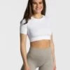 Sensation Crop Top "Weiß" -Teveo Geschaft Sensation Crop Top weiss 0284