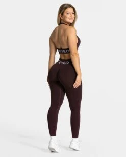 Signature Covert Scrunch Leggings "Merlot" 11 Signature Covert Scrunch Leggings "Merlot" -Teveo Geschaft Signature Covert Scrunch Leggings merlot 0427