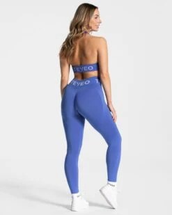 Signature Scrunch Leggings "Royalblau" -Teveo Geschaft Signature Leggings Royalblau 0035