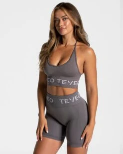 TEVEO Signature Neckholder Sport BH Graphit – Performance & Style