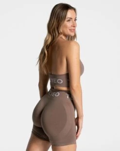 TEVEO Signature Neckholder Sport BH in Mokka -Teveo Geschaft Signature Neckholder BH Mokka 0050