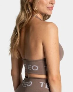 TEVEO Signature Neckholder Sport BH in Mokka -Teveo Geschaft Signature Neckholder BH Mokka 0059