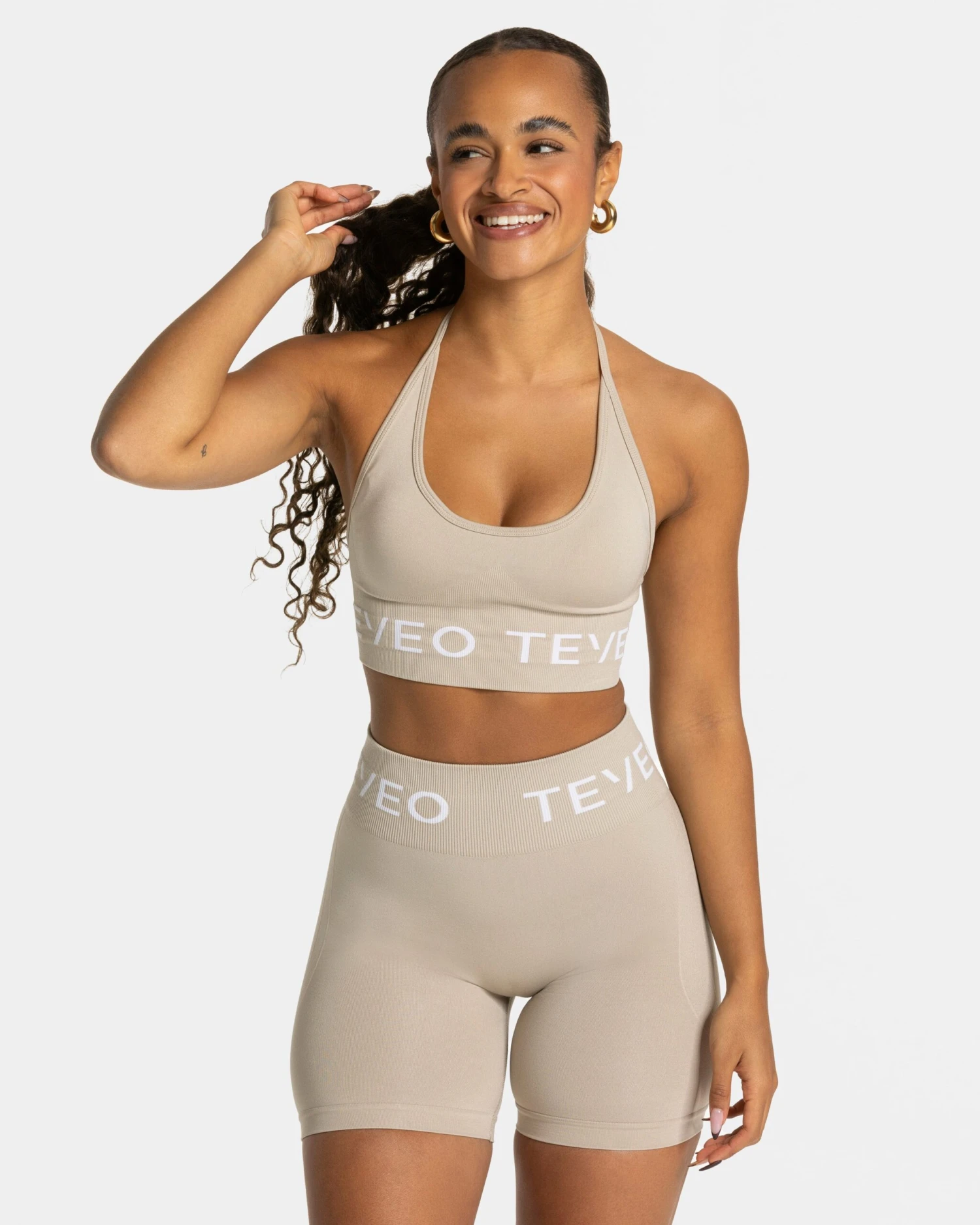 TEVEO Signature Neckholder Sport BH - Latte 3 TEVEO Signature Neckholder Sport BH - Latte