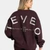 Signature Oversized Sweater "Merlot" -Teveo Geschaft Signature Oversized Sweater merlot 1652
