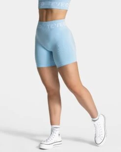 Signature Scrunch Short "Ice Blue" -Teveo Geschaft Signature Scrunch Short Ice Blue 0944