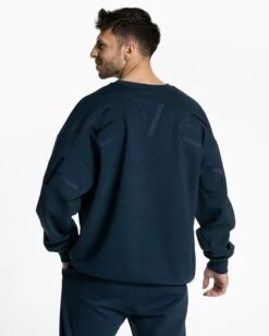 TEVEO Arrival Signature Sweater - Dunkelblau Oversized Herren Pullover