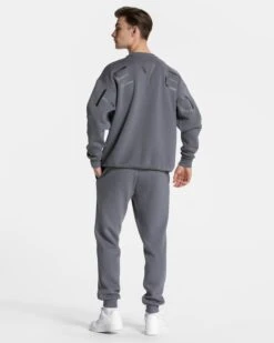 TEVEO Arrival Signature Sweater Graphit – Oversized Strick-Design -Teveo Geschaft Signature Sweater Graphit 4469