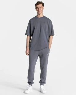 TEVEO Arrival Signature T-Shirt "Graphit" - Oversized Comfort -Teveo Geschaft Signature T Shirt Graphit 4624