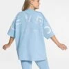 TEVEO Signature Oversized T-Shirt Ice Blue 1 TEVEO Signature Oversized T-Shirt Ice Blue -Teveo Geschaft Signature T Shirt Ice Blue 2157
