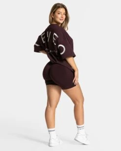 TEVEO Signature Oversized T-Shirt - Merlot 11 TEVEO Signature Oversized T-Shirt - Merlot -Teveo Geschaft Signature T Shirt merlot 2385