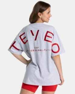 TEVEO Signature Oversized T-Shirt - Hellgrau
