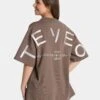 TEVEO Signature Oversized T-Shirt Mokka - Premium Damen Baumwollshirt 2 TEVEO Signature Oversized T-Shirt Mokka - Premium Damen Baumwollshirt -Teveo Geschaft Signature Tshirt Mokka 5797