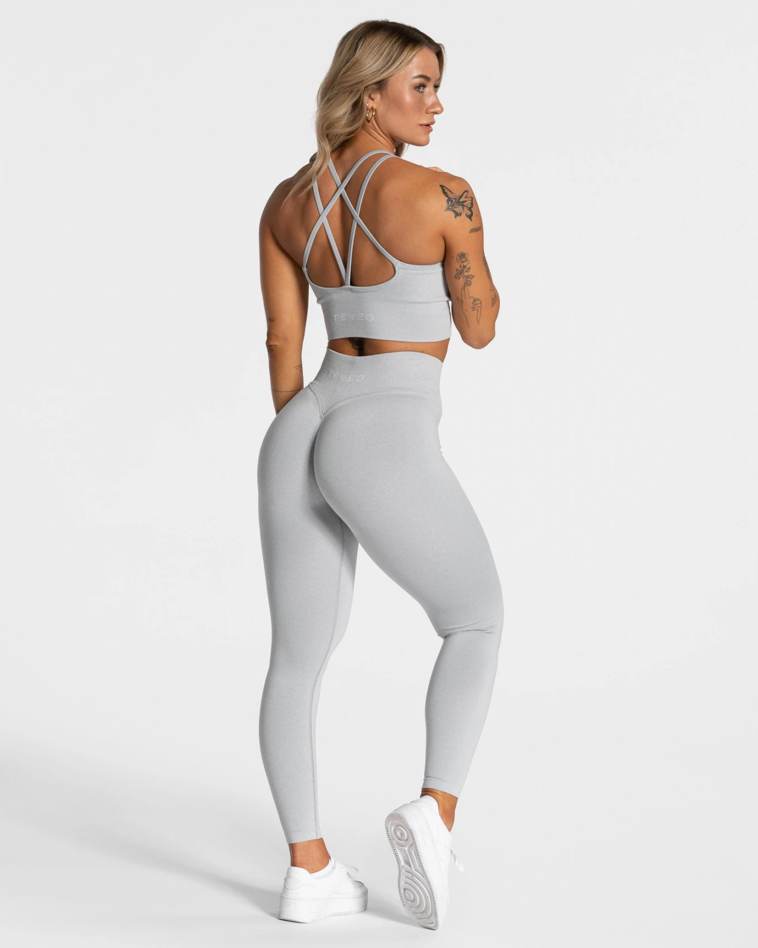 Statement Scrunch Leggings "Hellgrau" 7 Statement Scrunch Leggings "Hellgrau" – Bild 5