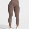 Statement Scrunch Leggings "Mokka" -Teveo Geschaft Statement Leggings Mokka 6723