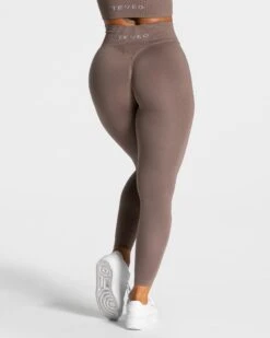 Statement Scrunch Leggings "Mokka" -Teveo Geschaft Statement Leggings Mokka 6737