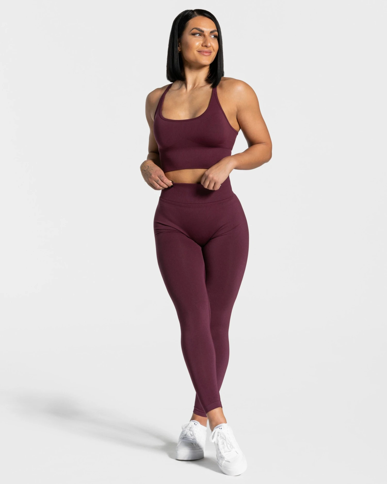 Statement Scrunch Leggings "Pflaume" 5 Statement Scrunch Leggings "Pflaume" – Bild 3