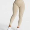 Statement Scrunch Leggings "Sand" -Teveo Geschaft Statement Leggings Sand 6275