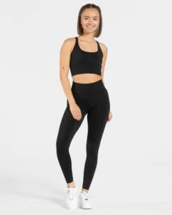 Statement Bh "Schwarz" 9 Statement Bh "Schwarz" -Teveo Geschaft Statement Leggings Schwarz 6998