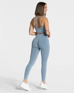 Statement Scrunch Leggings "Stahlblau" -Teveo Geschaft Statement Leggings Stahlblau 4658 8d931435 2575 4a42 8832 e6e0fa33c2d0