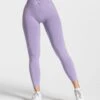 High-Waist Scrunch Leggings in Flieder mit formendem V-Bund 1 High-Waist Scrunch Leggings in Flieder mit formendem V-Bund -Teveo Geschaft Statement Scrunch Leggings Flieder 0609