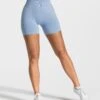 Statement Scrunch Short "Blau" -Teveo Geschaft Statement Scrunch Short Blau 1082