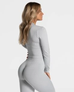 Statement Zip Jacke "Hellgrau" 8 Statement Zip Jacke "Hellgrau" -Teveo Geschaft Statement Zip Jacke Hellgrau 5144