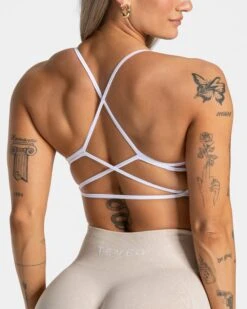 TEVEO Acid Sport BH Weiß – Mit Aufwendiger Rücken-Schnürung -Teveo Geschaft TEVEO Acid Bh Weiss 2329