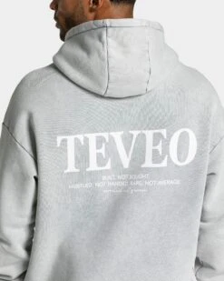 TEVEO Acid Hoodie "Hellgrau" - Premium Oversized Kapuzenpullover 10 TEVEO Acid Hoodie "Hellgrau" - Premium Oversized Kapuzenpullover -Teveo Geschaft TEVEO Acid Hoodie light grey 0113