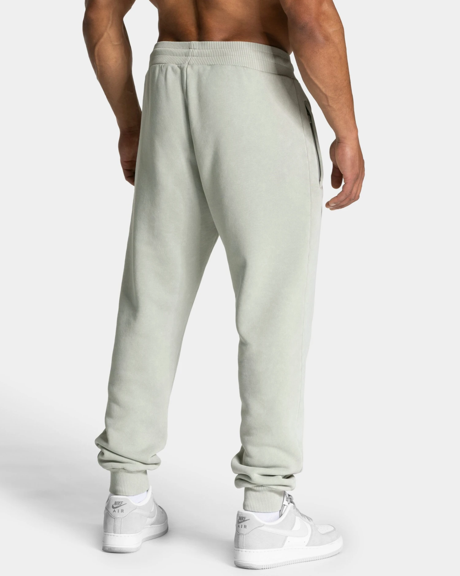 Acid Washed Jogginghose Herren in Salbei - Bequemer Slim Fit Style 4 Acid Washed Jogginghose Herren in Salbei - Bequemer Slim Fit Style – Bild 2