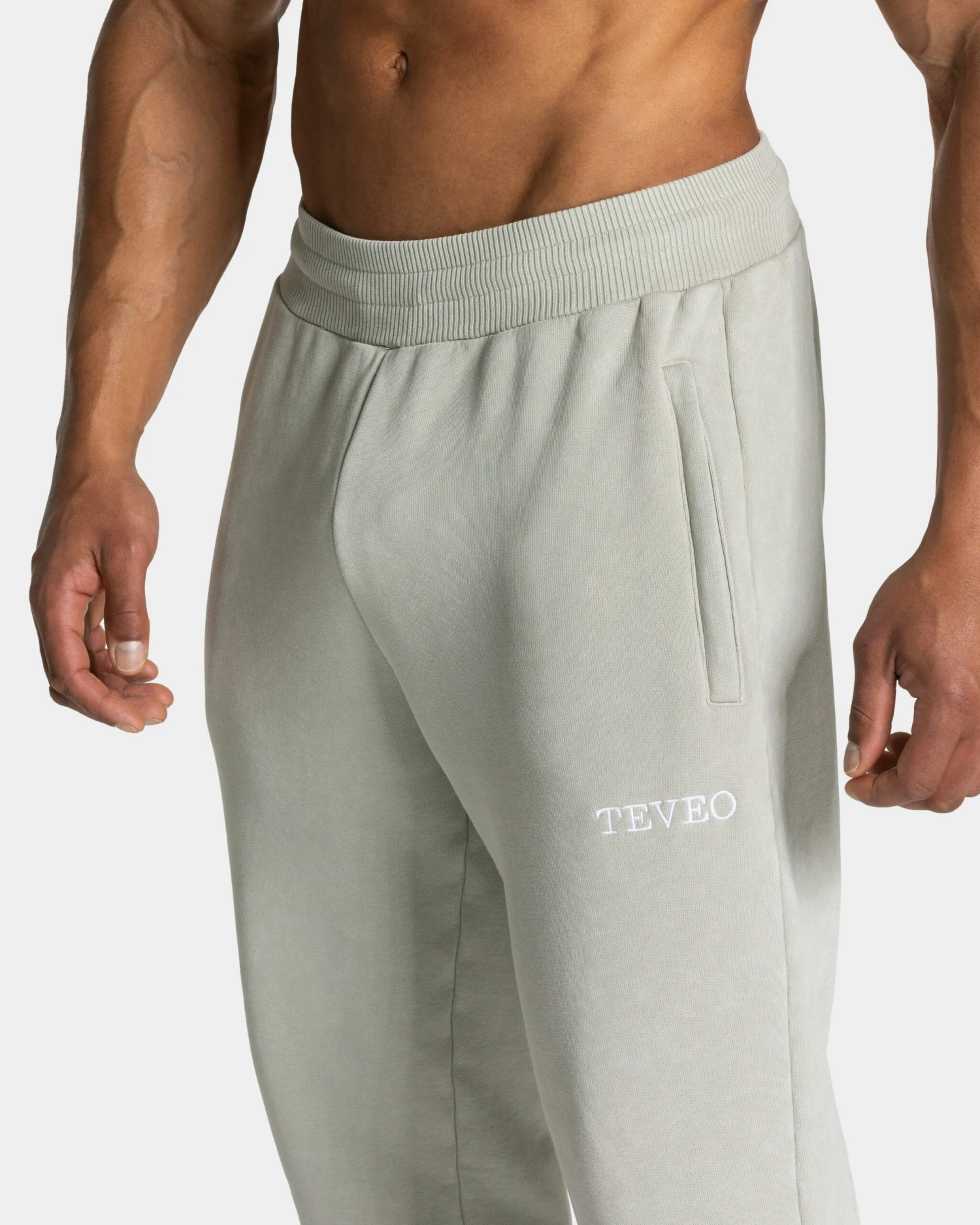Acid Washed Jogginghose Herren in Salbei - Bequemer Slim Fit Style 6 Acid Washed Jogginghose Herren in Salbei - Bequemer Slim Fit Style – Bild 4