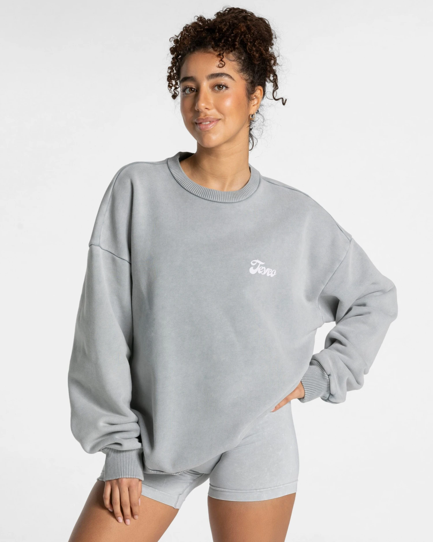 Acid Oversized Sweater "Hellgrau" 4 Acid Oversized Sweater "Hellgrau" – Bild 2