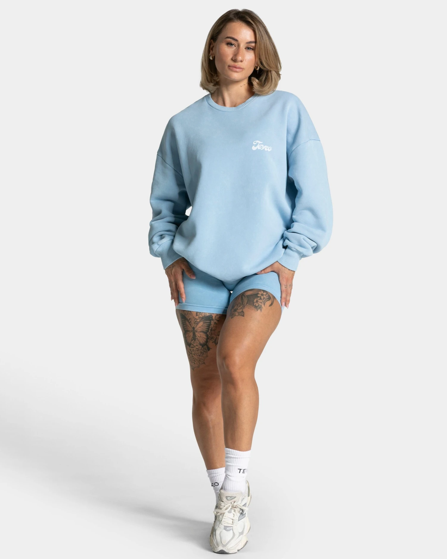 Acid Oversized Sweater "Babyblau" 5 Acid Oversized Sweater "Babyblau" – Bild 3