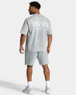 TEVEO Acid T-Shirt Hellgrau – Oversized Vintage Look 11 TEVEO Acid T-Shirt Hellgrau – Oversized Vintage Look -Teveo Geschaft TEVEO Acid T Shirt light grey 0493