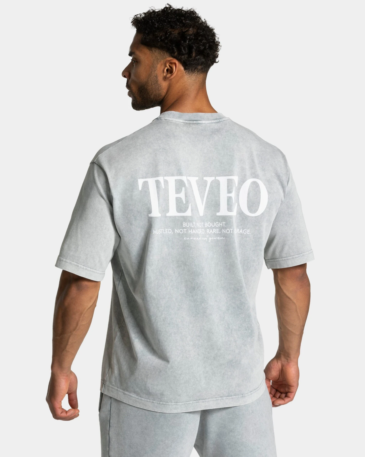TEVEO Acid T-Shirt Hellgrau – Oversized Vintage Look 3 TEVEO Acid T-Shirt Hellgrau – Oversized Vintage Look