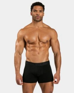 TEVEO Everyday Boxershorts (3er Pack) – Klassisch Schwarz -Teveo Geschaft TEVEO Boxershort schwarz 0732