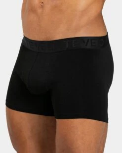 TEVEO Everyday Boxershorts (3er Pack) – Klassisch Schwarz -Teveo Geschaft TEVEO Boxershort schwarz 0782