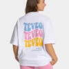 TEVEO Candy Oversized T-Shirt Weiß – Damen Lifestyle & Gym Shirt 1 TEVEO Candy Oversized T-Shirt Weiß – Damen Lifestyle & Gym Shirt -Teveo Geschaft TEVEO Candy Oversized T Shirt weiss 0397