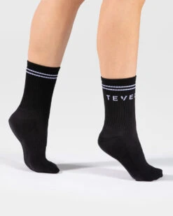 TEVEO Crew Socken (2er-Pack) - Schwarz