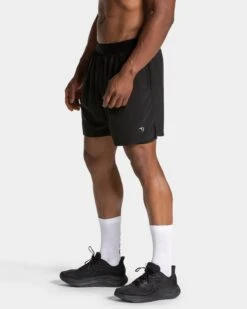 TEVEO Endorphin 2-in-1 Herren Shorts in Schwarz