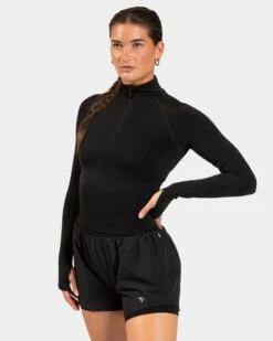 TEVEO Endorphin Half Zip Longsleeve - Schwarz